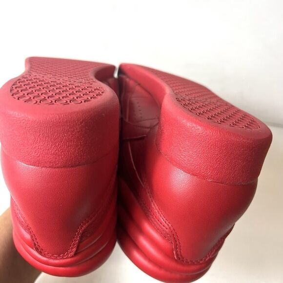 Vintage Reebok Freestyle High Tops 1980s Retro Red Womens Size 7 Lace Up Sneaker - Picture 8 of 11